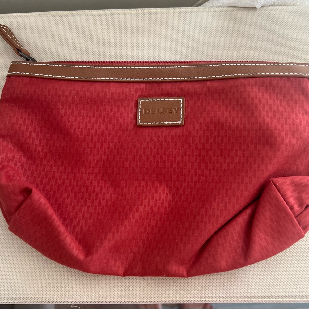 Delsey Red Women's Makeup Bag